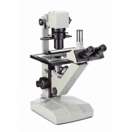 Microscopio Invertido Trinocular para el Contraste